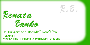 renata banko business card